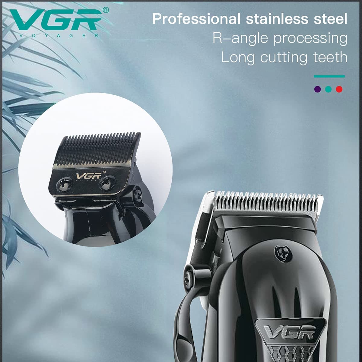 VGR V282 Salon Series Professional Digital Display Cordless Hair Clipper Trimmer view 3
