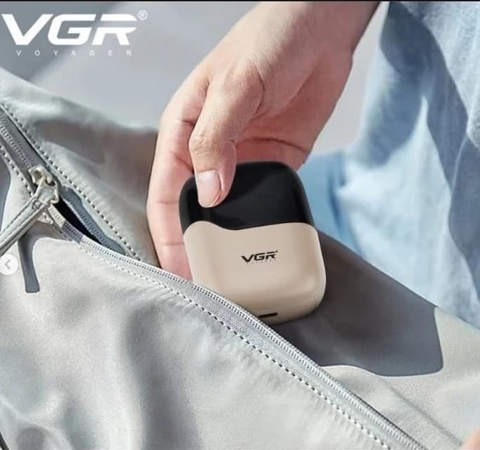 VGR V345 Mini Shaver IPX 7 Waterproof And Double Rotary Heads view 4