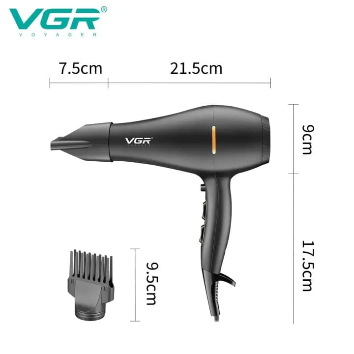 VGR V433 Professional Hair Dryer With 2 Speed & 3 Temperature settings 2200 Watt view 2