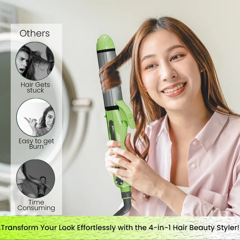 VGR V569 Professional 4 In 1 Hair Beauty Styler Straightener Curler Crimper Waver view 4
