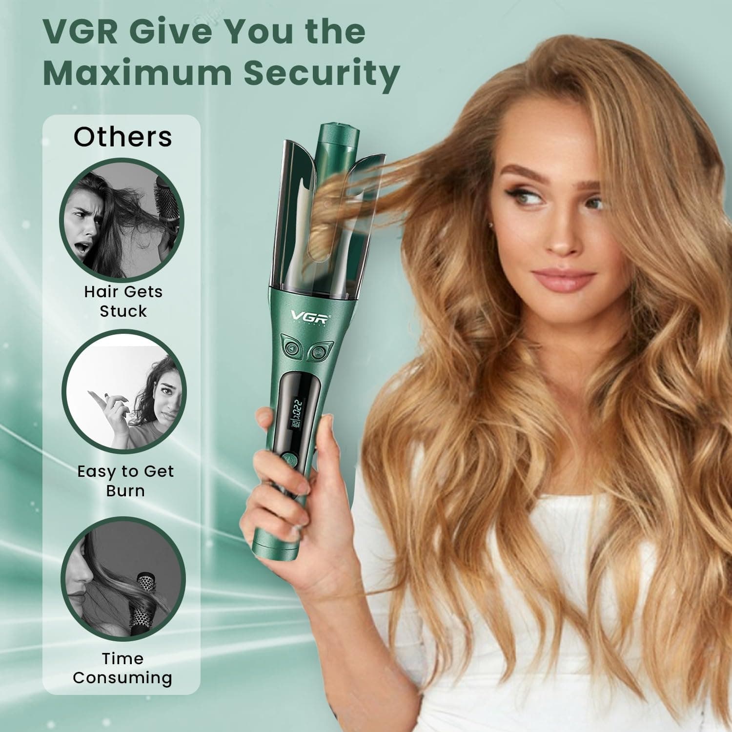 VGR V583 Professional Electric Automatic Hair Curler view 4