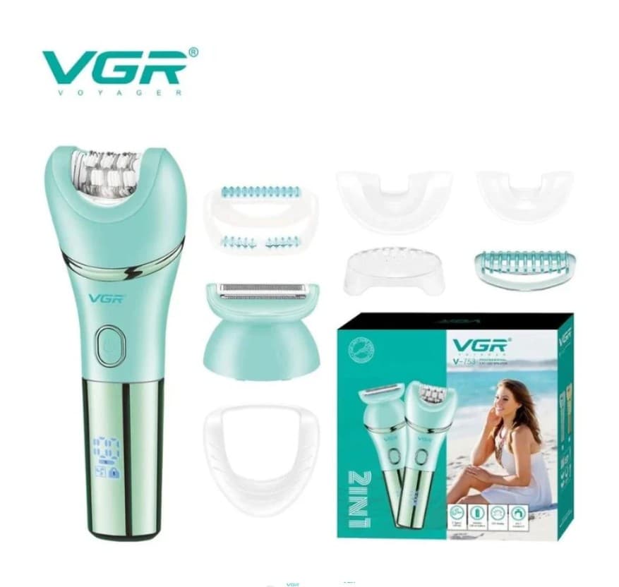 VGR V753 Multi-Purpose Shaving Machine Epilator For Women view 1