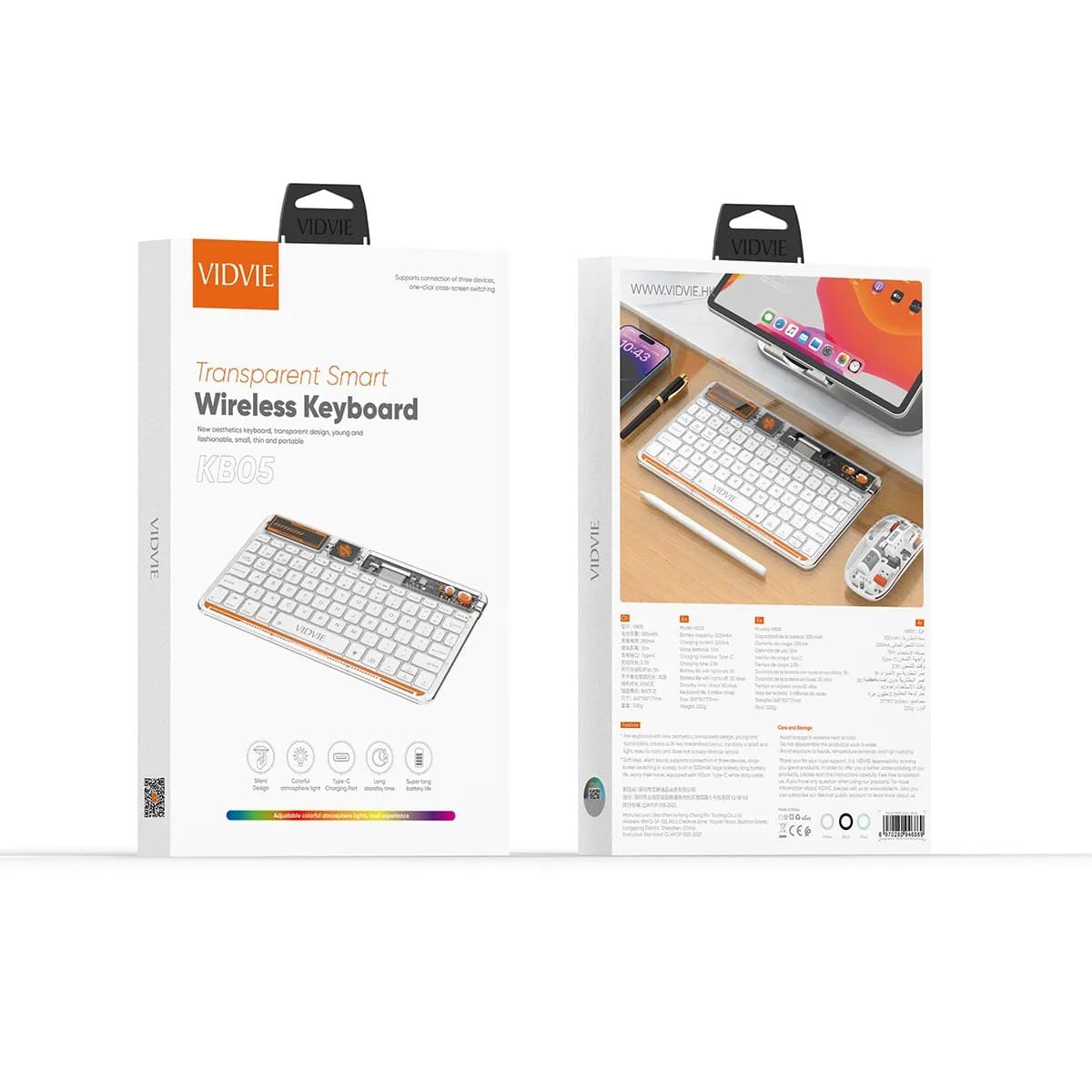 Vidvie KB05 Transparent Smart Wireless Keyboard view 4