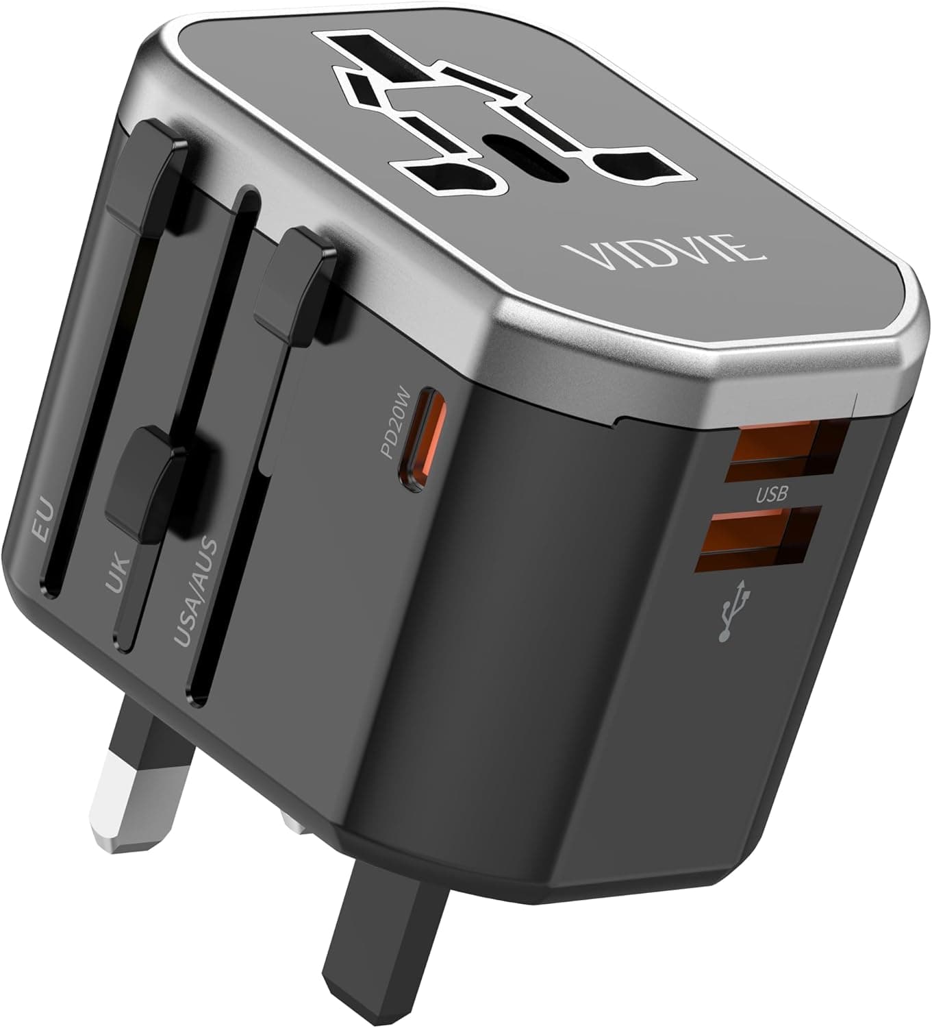 Vidvie TA4404 Universal Conversion Charger Travel Adapter view 3