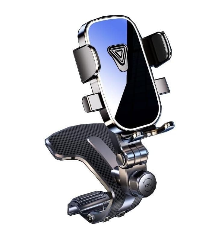 W42 Universal Dashboard Car Phone Holder Multi-Angle Car Adjustable Clamp Non-Slip Silicone Base view 1