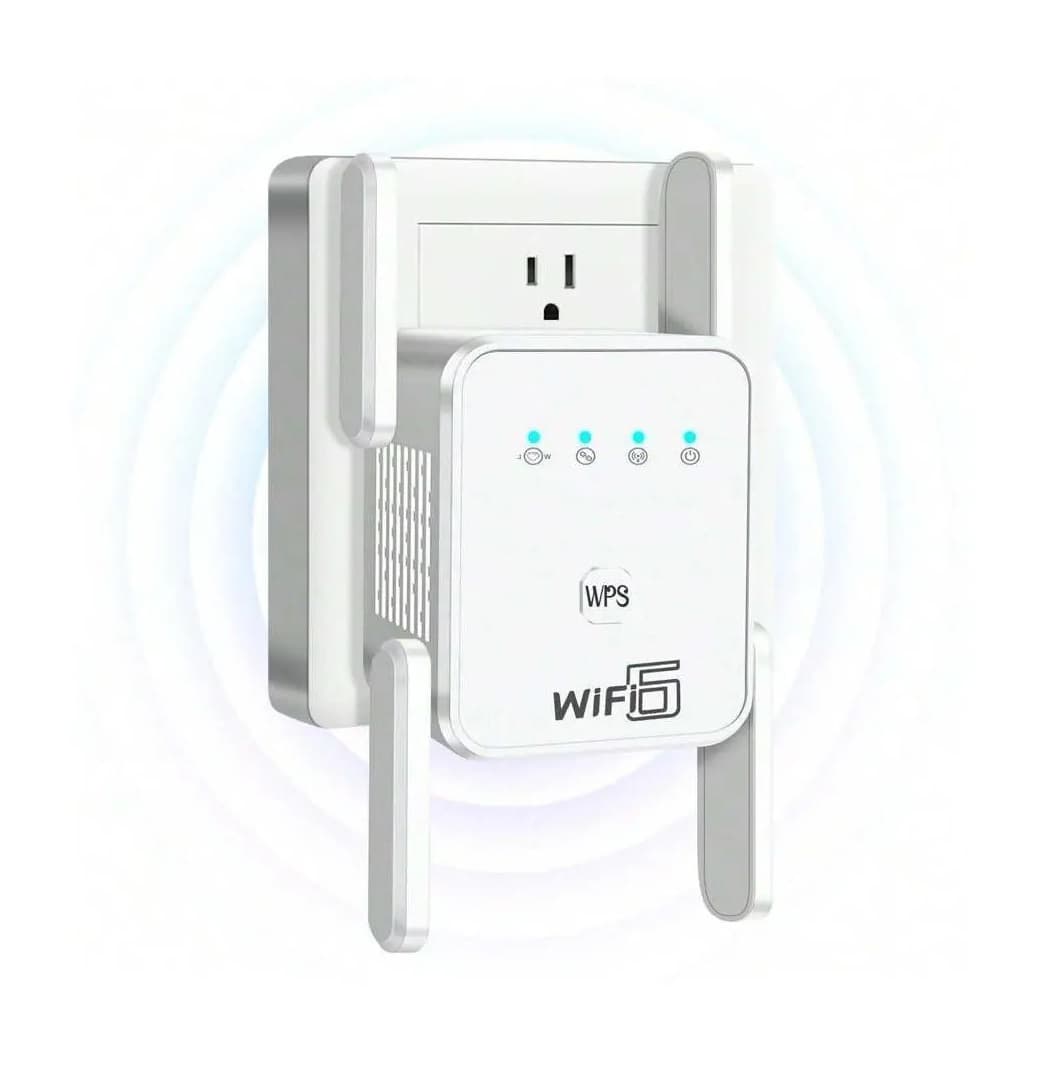 Wifi 6 AX1500 High Gain Quad Antennas Dual Band 2.4 5G Wifi Repeater Range Extender view 1