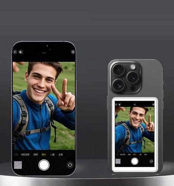 Wireless Selfie Monitor Screen Wireless Connection Using Rear Camera For Selfie Vlog Live Stream view 4