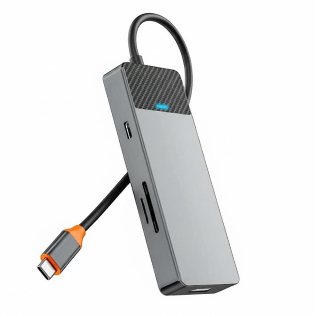 WiWU Linker 721 7 In 1 USB-C Hub Adapter Aluminum Alloy 100W PD + 4K HDMI view 2