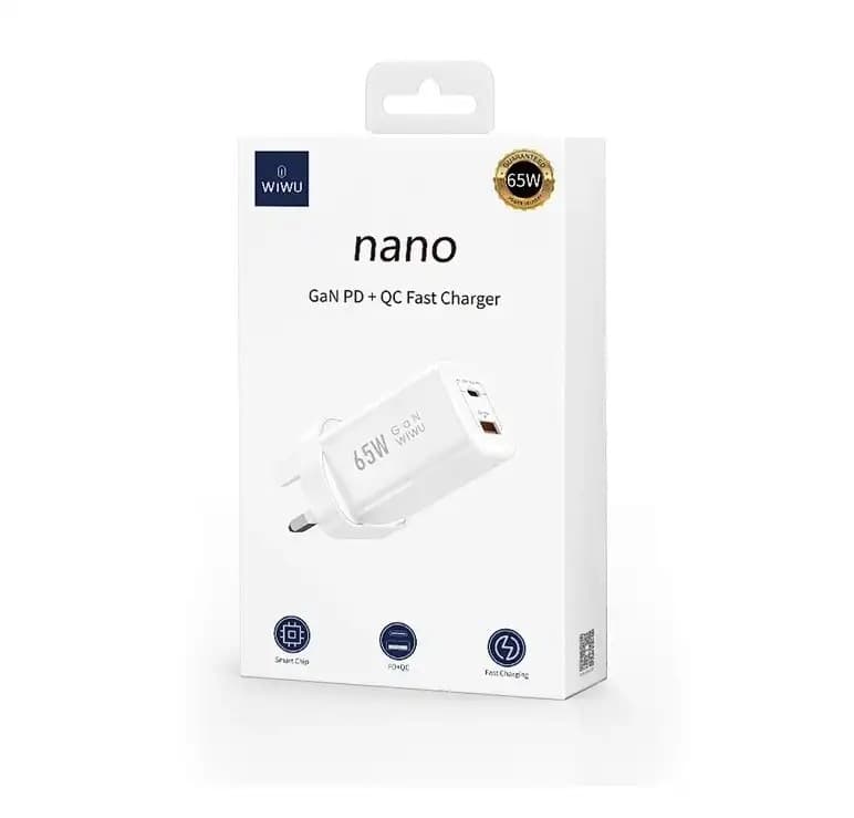 WiWU U012 65W USB Type C Super GaN Wall Fast Charger view 3