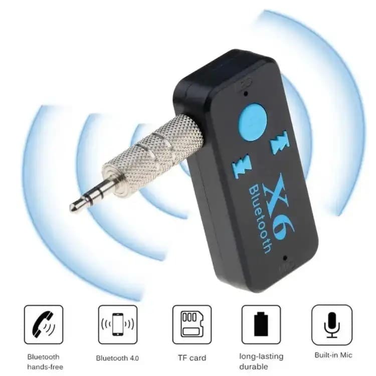X6 Wireless Bluetooth Handsfree Receiver Car Audio Music Adapter MP3 Player view 1