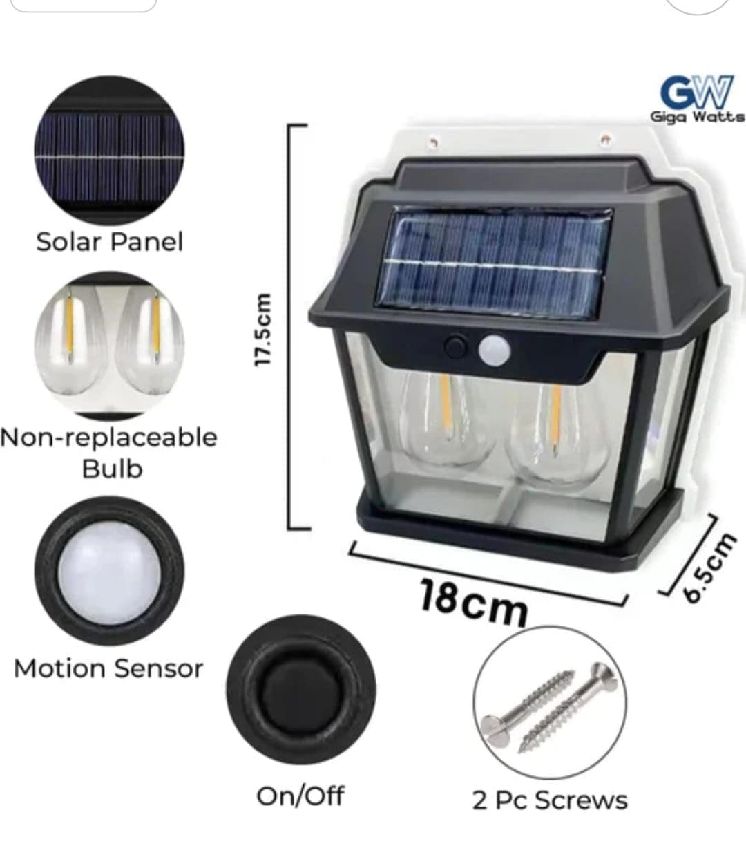 XF8828 Solar Powered Outdoor Wall Light view 2
