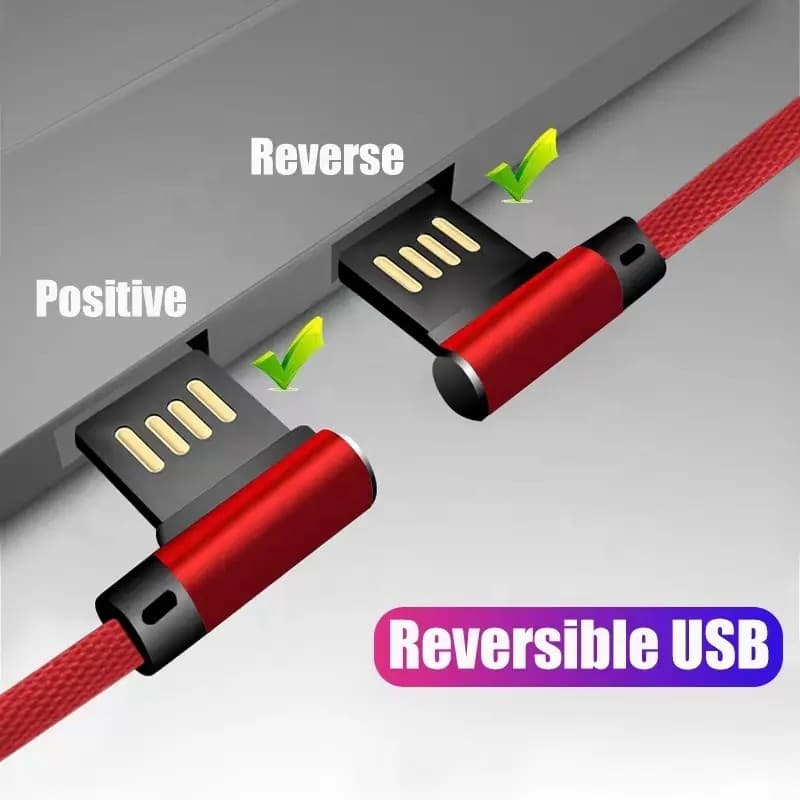XLIVE 2 Meter Right Angle 90 Degree USB C Data Cable view 2