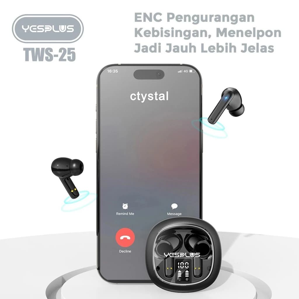 YESPLUS TWS-25 ANC + ENC True Wireless Earbuds view 3