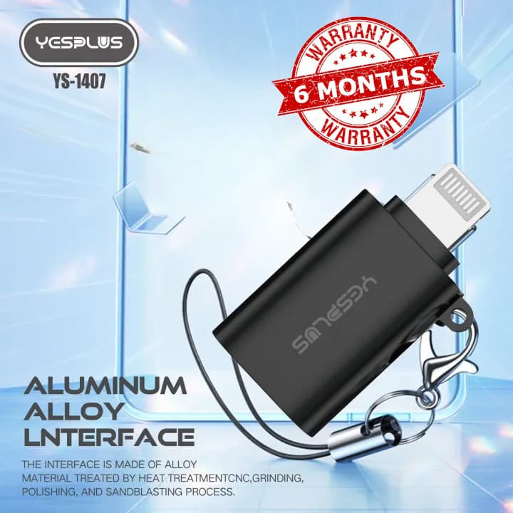 Yesplus YS 1407 OTG Lightning Adapter For iOS Devices view 1