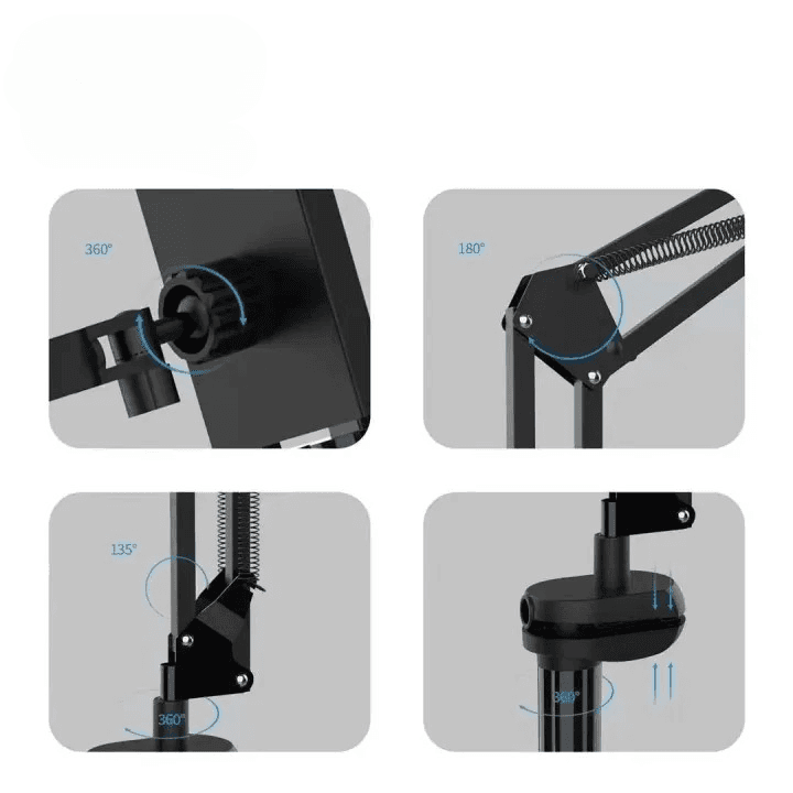 Yesplus YS 1507 Multifunction Overhead Tripod Holder 360 Degree Rotation For Phone view 3