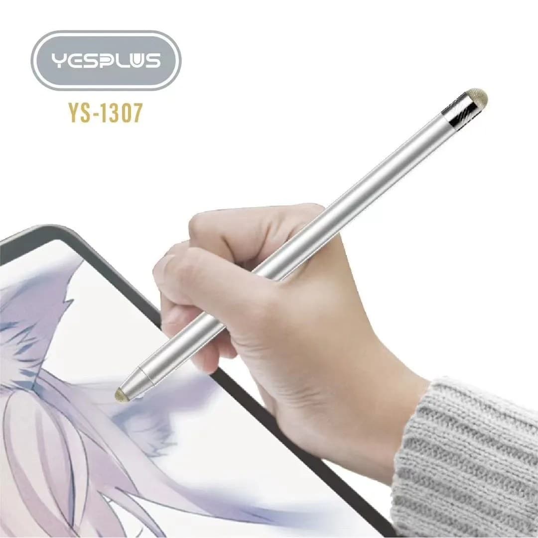 YESPLUS YS1307 Capcitive Stylus Pen Drawing Pen Cloth Head Compatible For Android iOS Tablet view 1