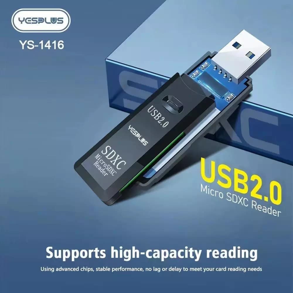 Yesplus YS1416 2 In 1 SD/TF Card Reader view 2