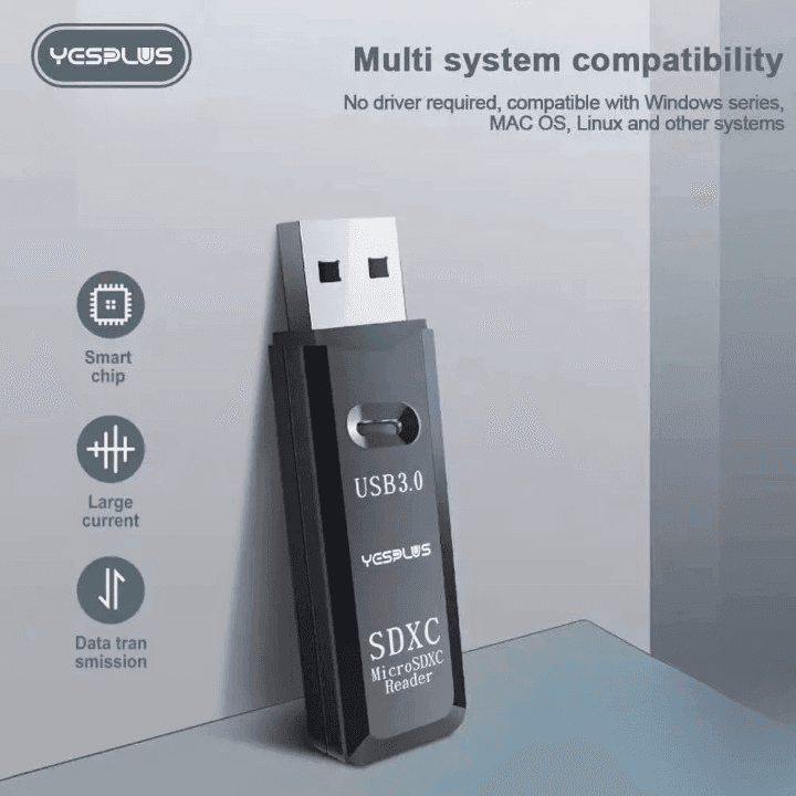 Yesplus YS1416 2 In 1 SD/TF Card Reader view 3
