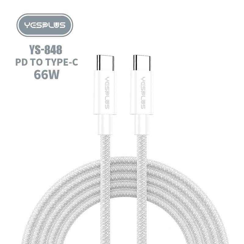Yesplus YS848 Type C To C 66 Watt Mobile Charger Data Cable view 1