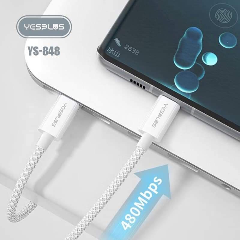 Yesplus YS848 Type C To C 66 Watt Mobile Charger Data Cable view 2