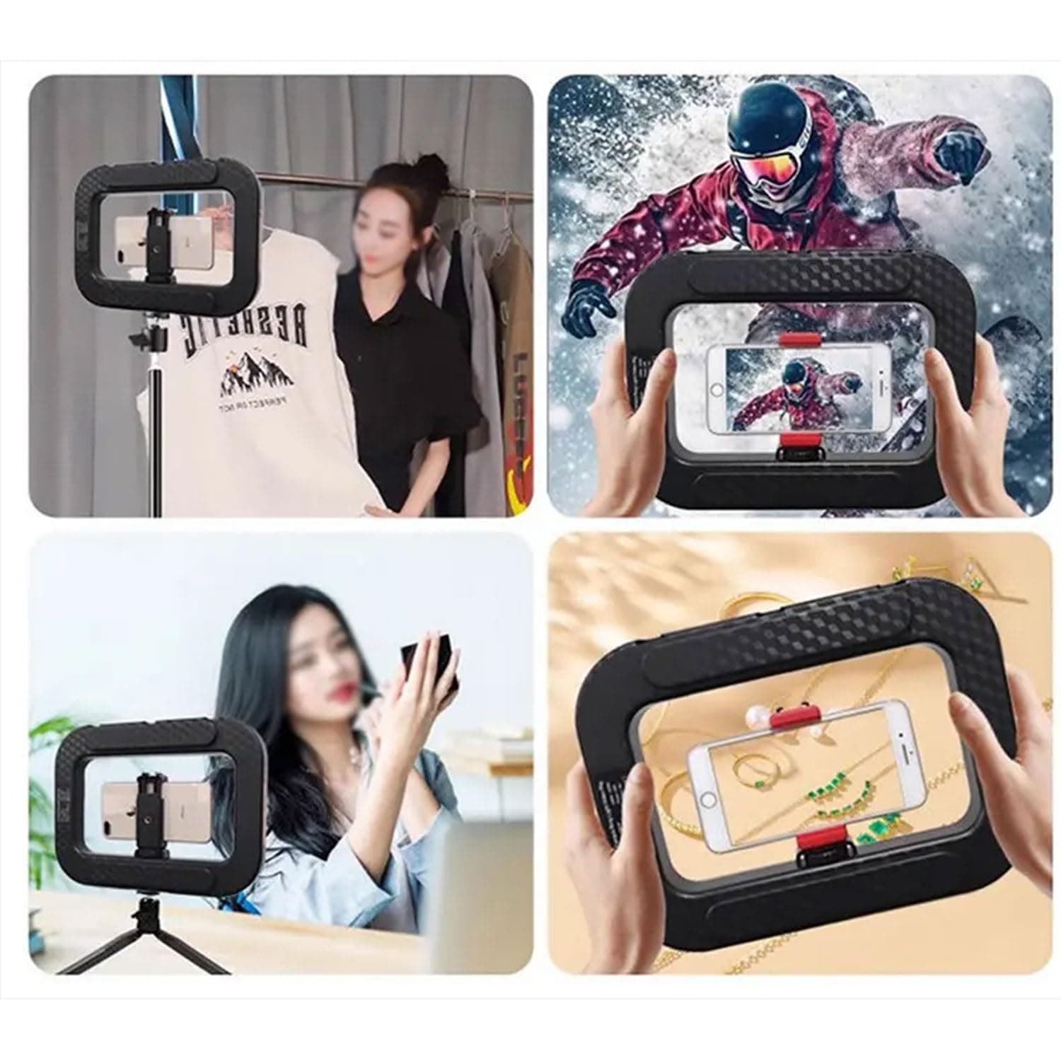 YM200 Rechargeable Handheld RGB Camera Ring Light & Stabilizer Kit With 20W Professional LED Fill Light. view 4
