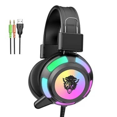 YORO V8 RGB RAMING COOL LED Light Stereo Surround Gaming Headphone view 2