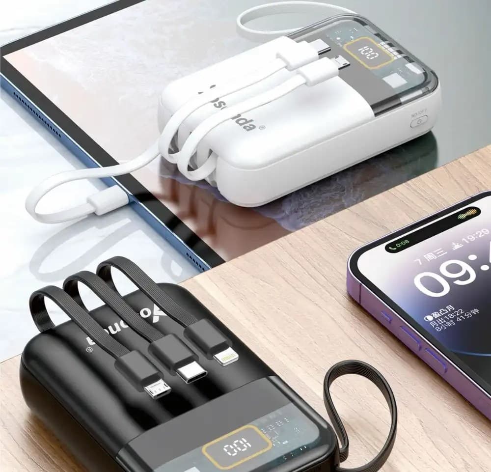 Yosonda YXD A205 10000mAh Powerbank With Built In Cable view 2