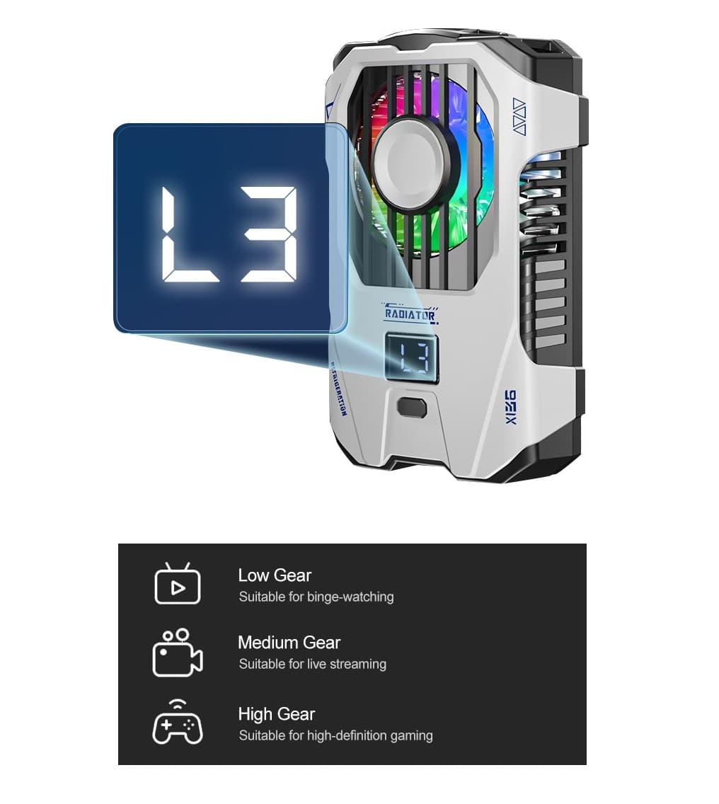 YSS9 Rechargeable Digital Display Semiconductor Mobile Phone Cooler view 3