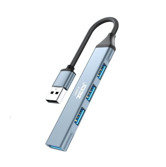 Zeqi ZE-U401 4-Port USB High-Speed USB Hub for Multiple Device Connectivity view 1