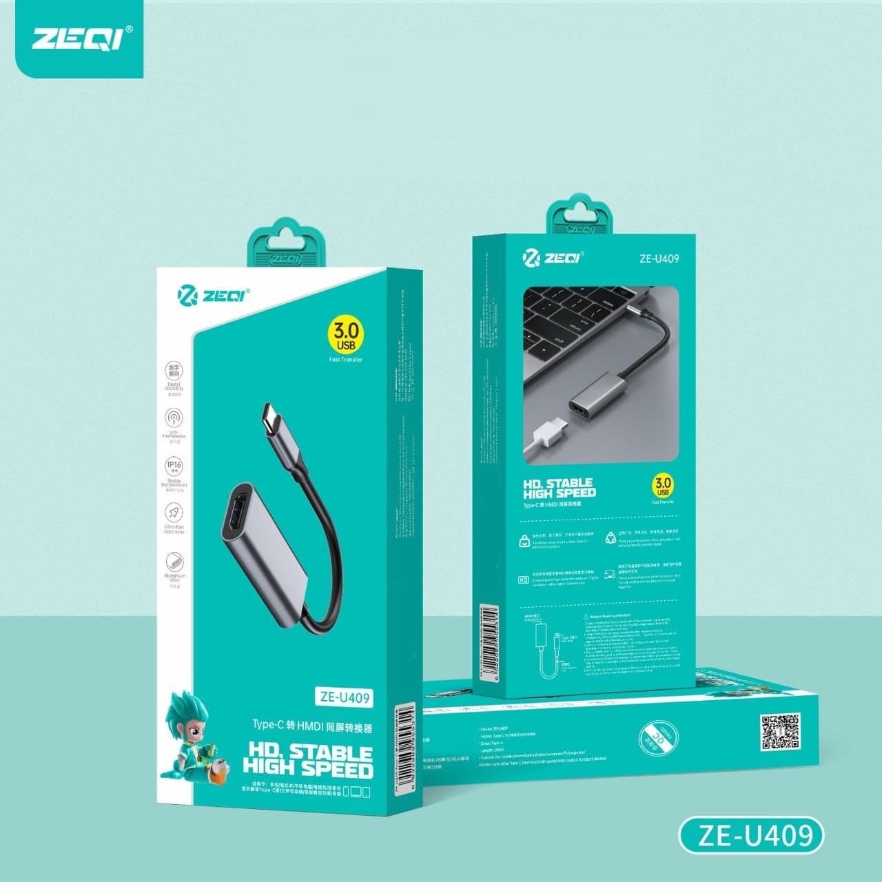 Zeqi ZE U409 Type-C To HDMI Converter Adapter view 4