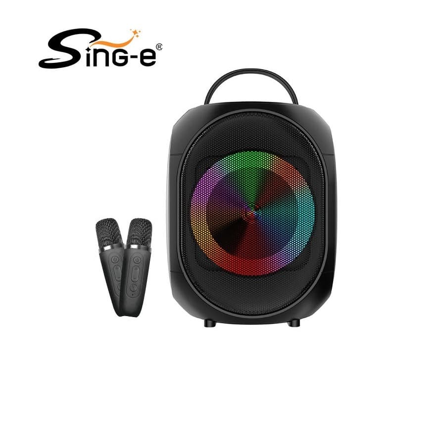 ZQS‑W4106 Portable Karaoke Speaker BT/FM/USB/TF/AUX/MIC/TWS Dual Microphone view 1
