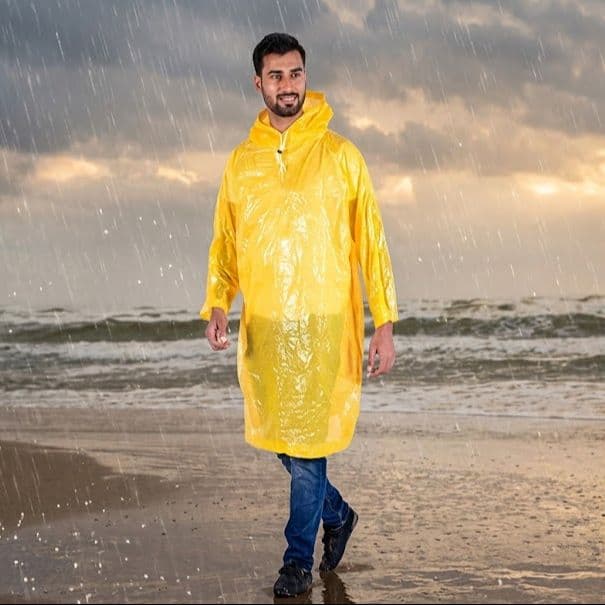 Unisex Poncho Raincoat with Hoods | Protect Plus Rain Guard | Poncho Free Size | Raincoat For unisex — image 2