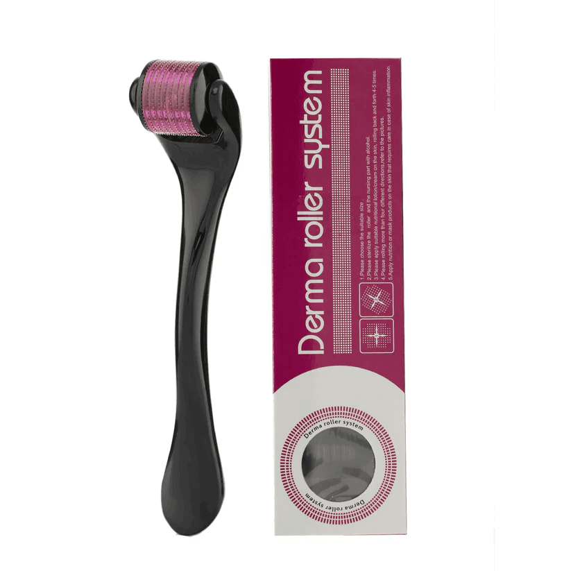 1mm Derma Roller for Hair & Beard Growth | Titanium Micro Needle Roller for Hair Regeneration, Skin Care, Acne Scars, Wrinkles, Dark Circles | EasyGlow Microneedle Therapy Tool — image 2