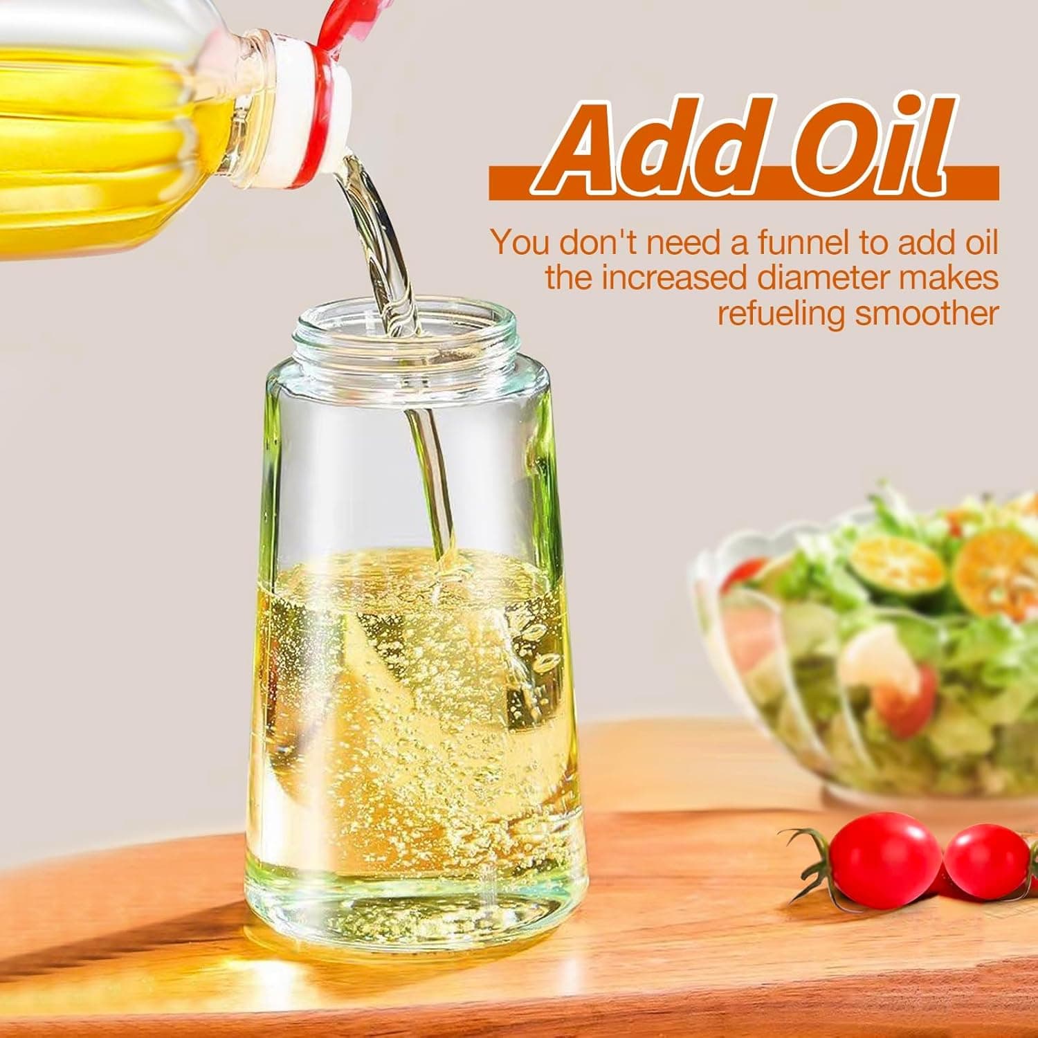 2 In 1 Glass Oil Sprayer And Dispenser — image 2