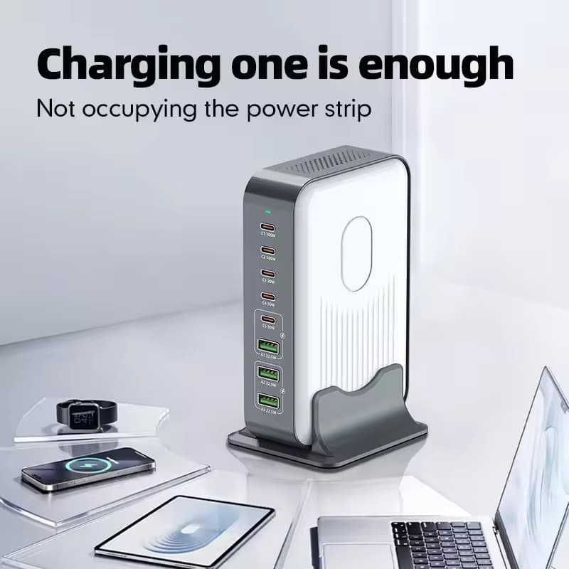 200W 6 Port PD Fast Charger For PD3.0 USB C 100W USB A 22.5W Universal For Phone Tablet Laptops — image 2