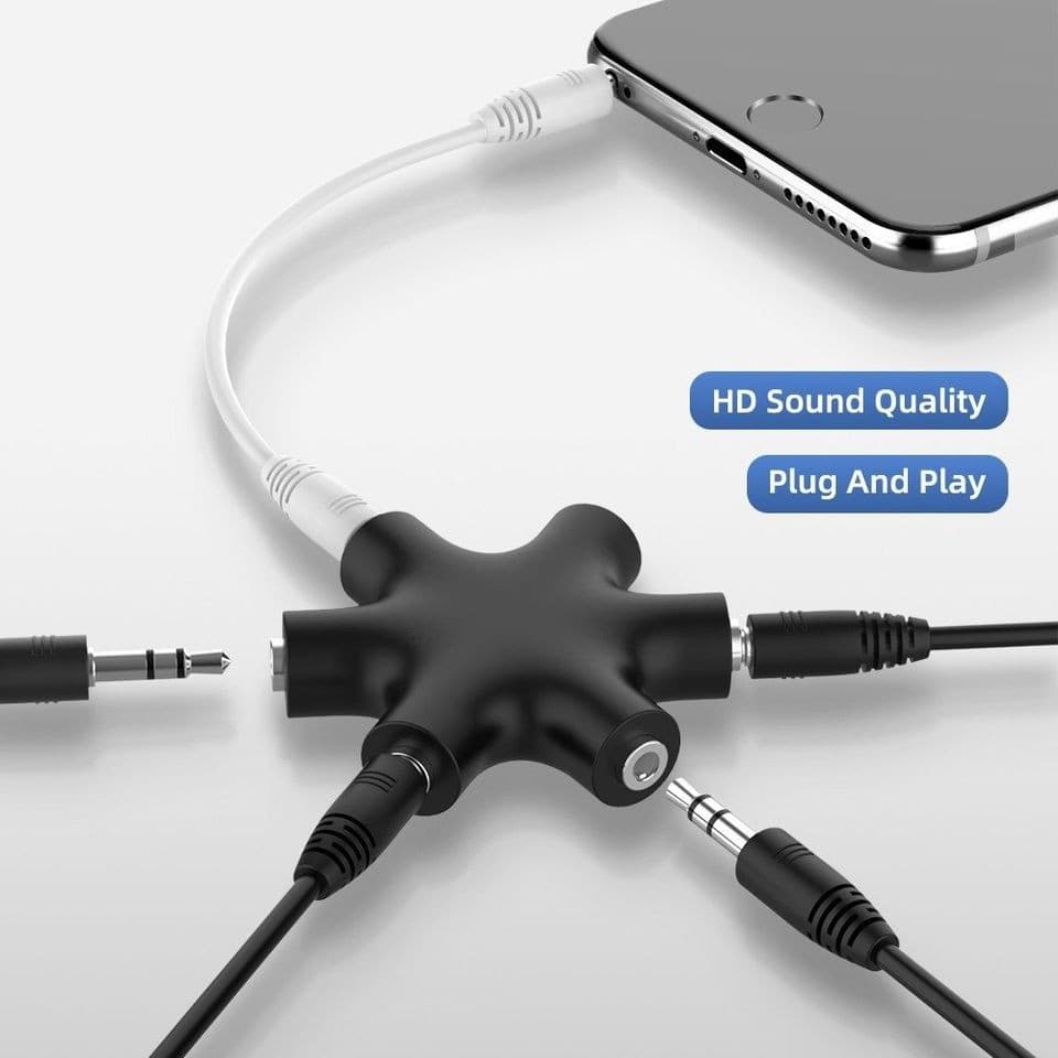 3.5mm Audio Aux Cable Splitter 1 Male to 5 — image 1