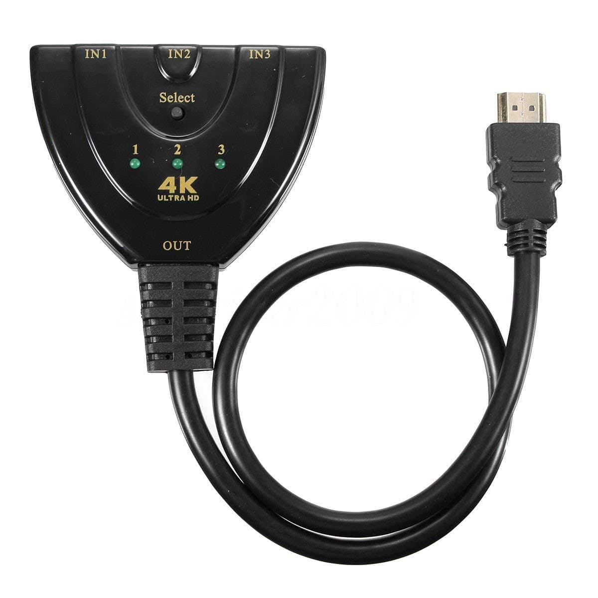 3 Port HDMI Switcher 3 In 1 Out HDMI Splitter Hub — image 1