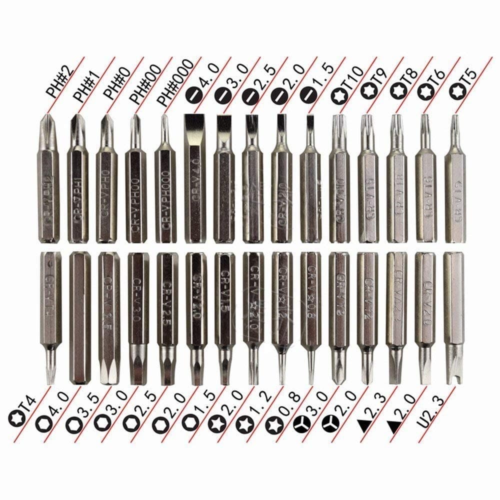 32 In 1 Mini Screwdriver Bits Set With Magnetic Flexible Extension Rod — image 2