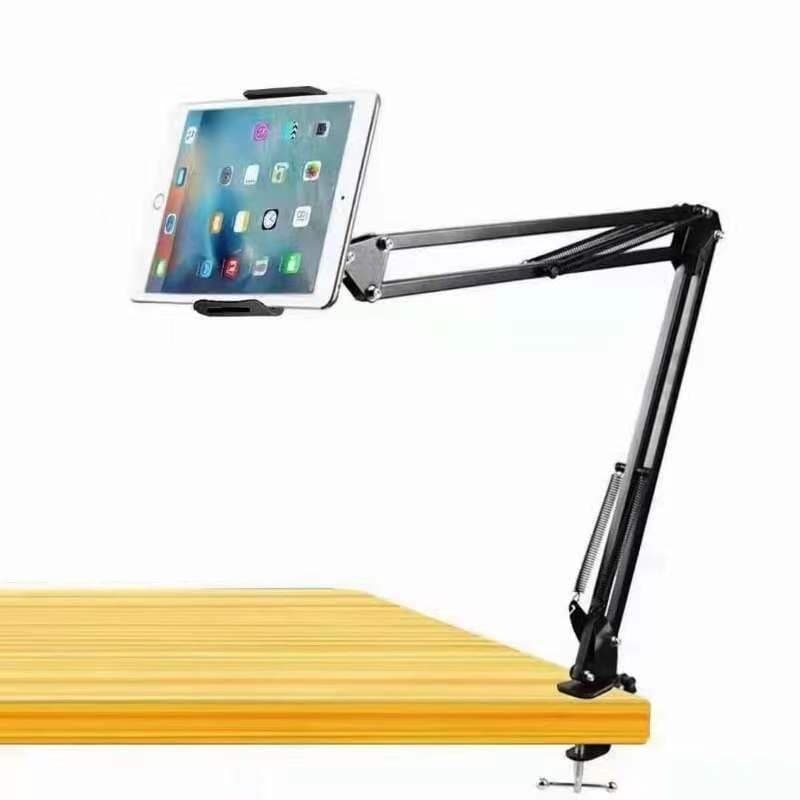 360 Degree Rotation Metal Long Arm Phone Tablet Holder Stand — image 1