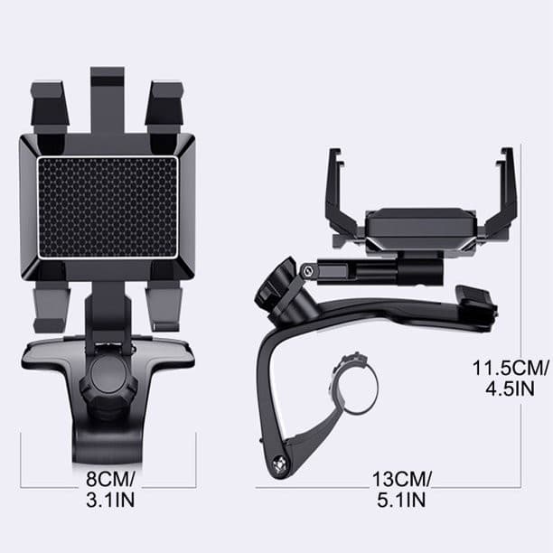 360 Multifunctional Rotation Phone Holder For Car With Phone Number Signage — image 3
