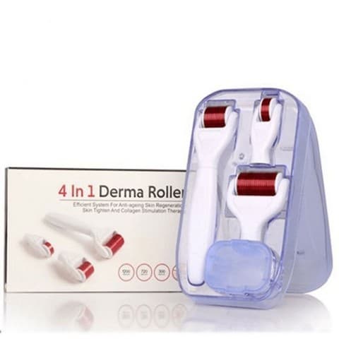 4 In 1 Derma Roller Set 0.5Mm 1.0Mm 1.5Mm Titanium Micro Needles — image 1