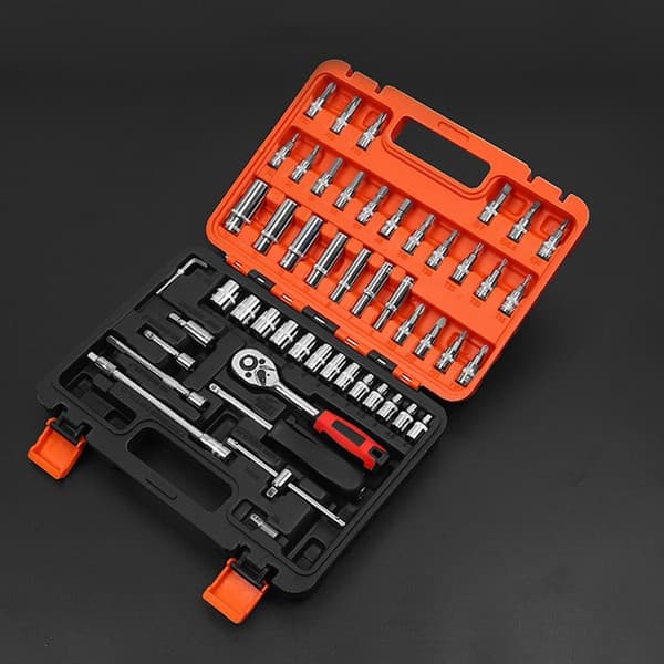 53 in 1 Piece Tool Kit & Screwdriver and Socket Set Multi Purpose Combination Tool Case Socket Set — image 1