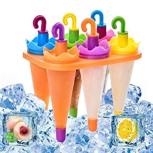 6 In 1 Umbrella Style Ice Candy Stick Popsicle Mold & Kulfi Frozen Stick Ice Cream Maker — image 1