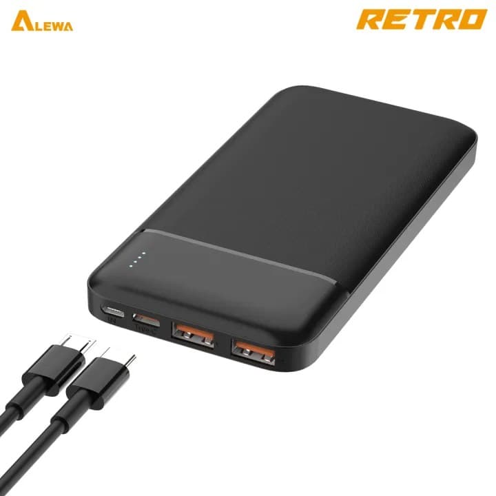 ALEWA RETRO 10000mah Power Bank Fast Charging Rapid 2x Recharge Digital Display — image 1