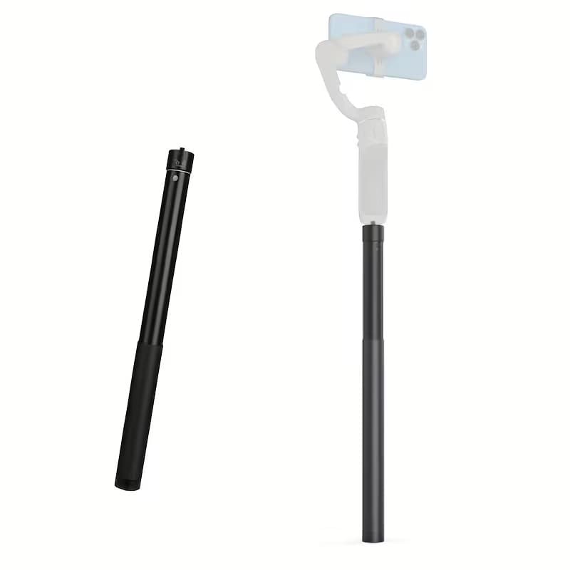 Aluminum Alloy Telescopic Extension Pole 1/4″ Universal Selfie Stick For Gimbals & Action Cameras — image 3