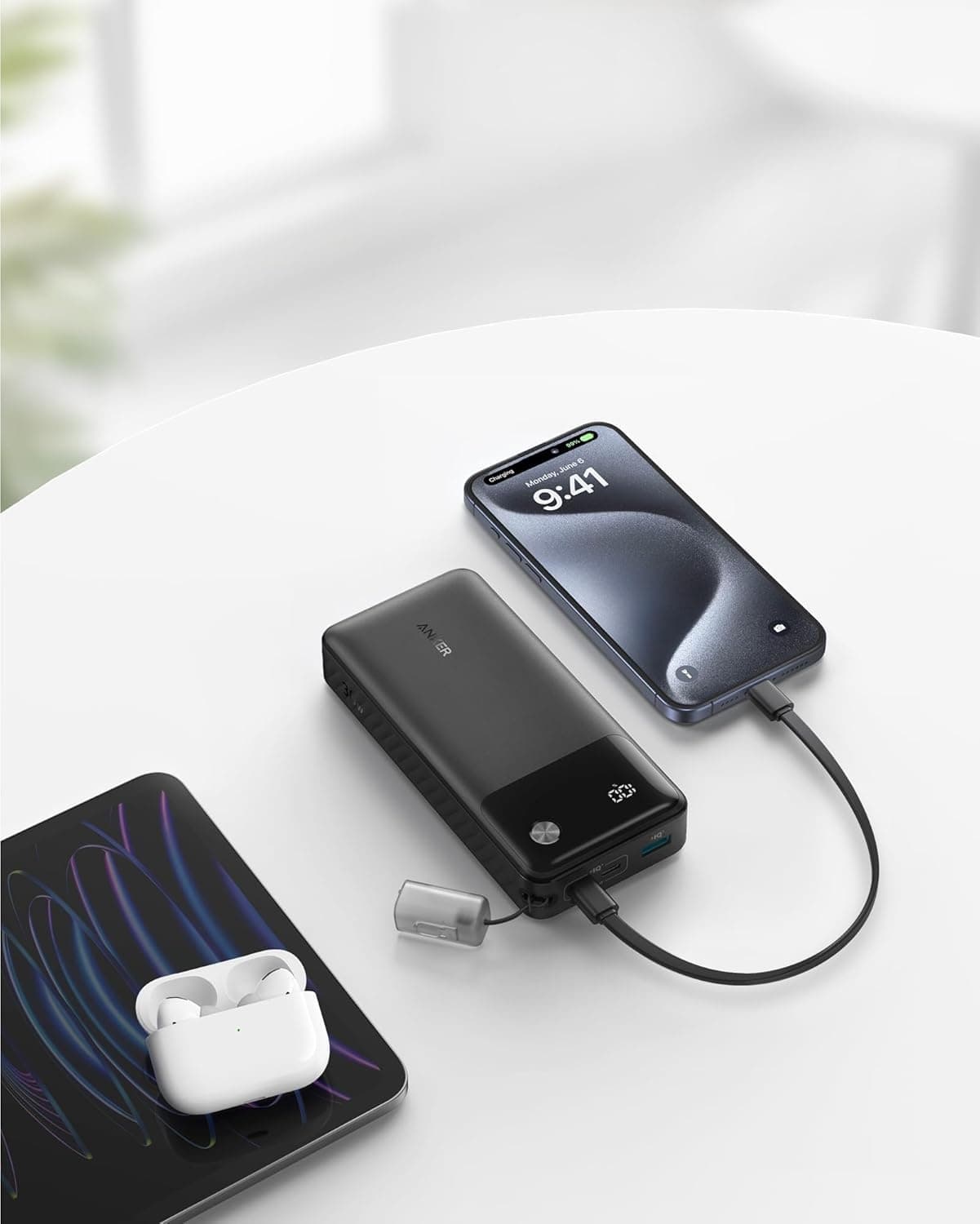 Anker 20,000mAh 30W Fast Charging Power Bank with Digital Display (2 USB-C, 1 USB-A) — image 3