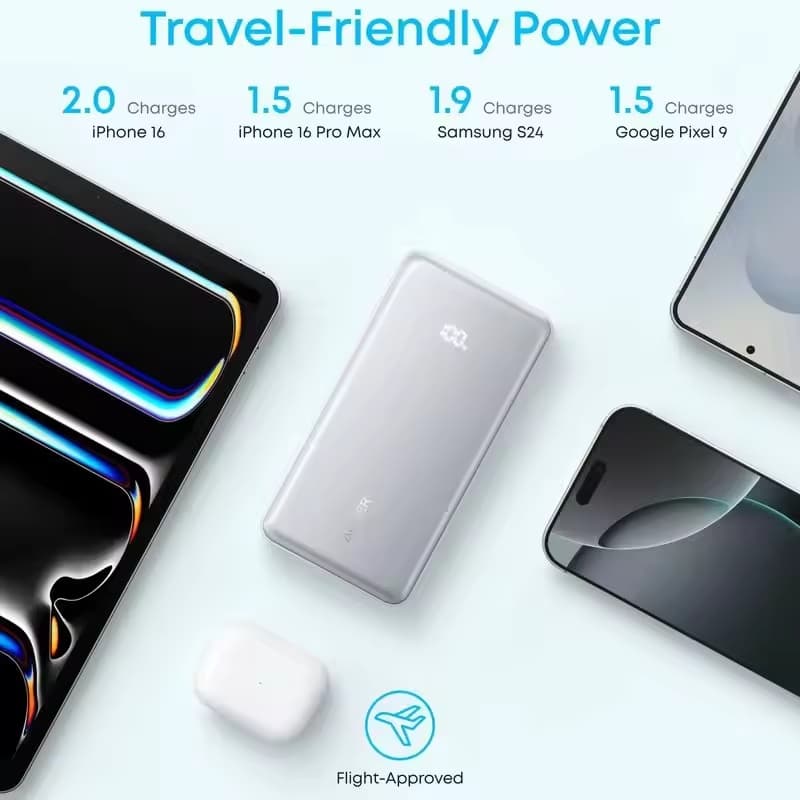 Anker A110D 10000mAh Powerbank With Built-in Type-C Cable | 22.5W PD Fast Charging — image 4