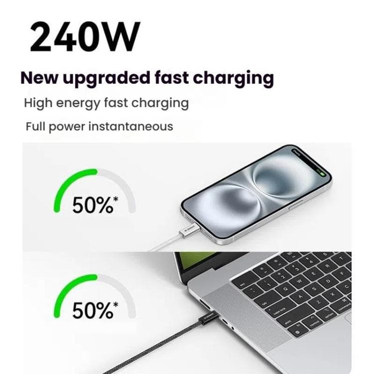 Anker A8060 1.5 Meter 240 W PD Fast Charging Braided Dual USB-C Data & Charging Cable — image 5