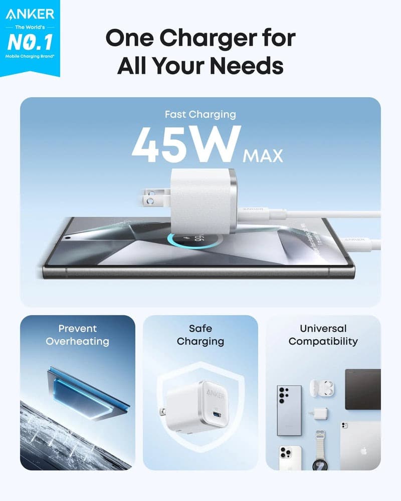 Anker Nano 16 Pro A2692 45W GaN Type‑C Charging Adapter — image 4