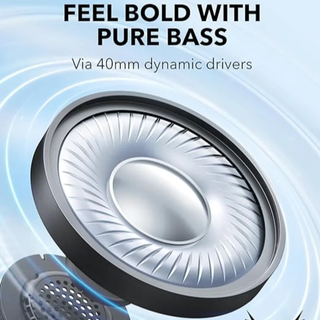 Anker Soundcore H30i Wireless On-Ear Headphone Pure Bass 70H Playtime Foldable App & Multipoint Support — image 5